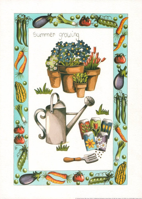 Summer Growing by David - 10 X 14 Inches (Art Print)