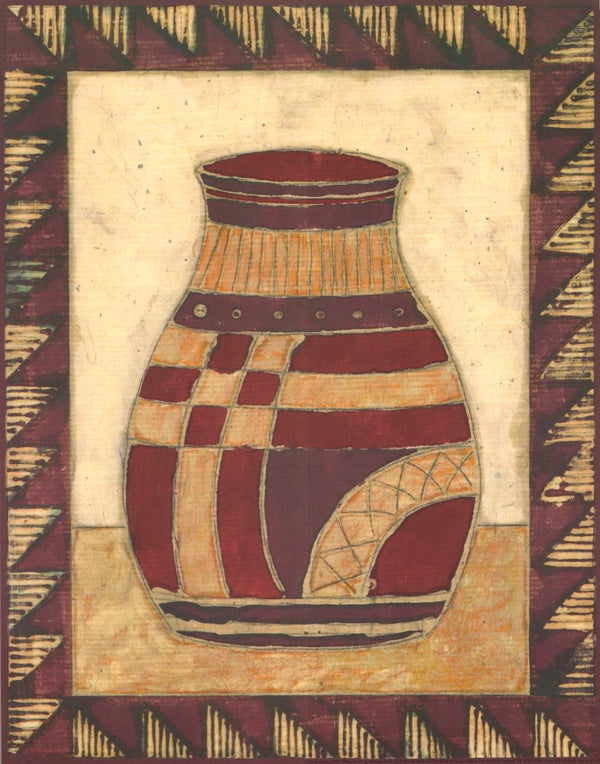 Tribal Urn III by Elizabeth David - 11 X 14 Inches (Art Print)
