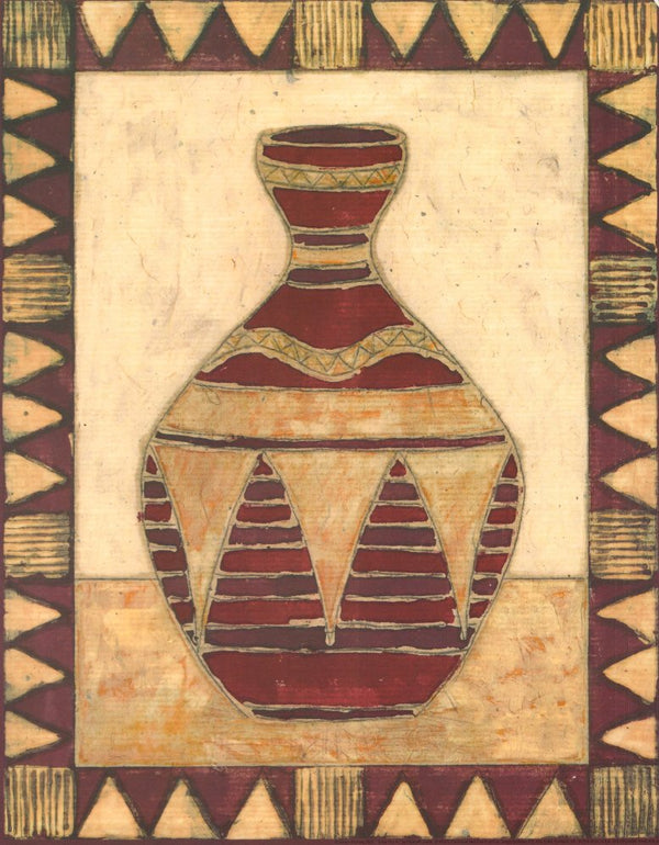 Tribal Urn IV by Elizabeth David - 11 X 14 Inches (Art Print) 
