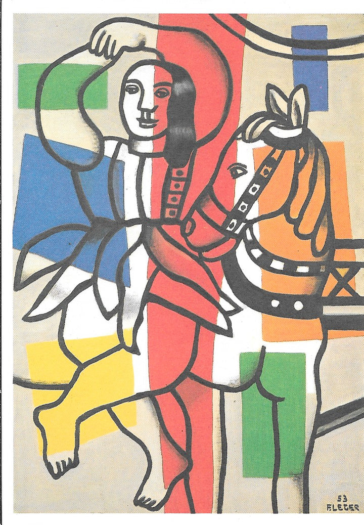 Dancer with Horse by Fernand Léger - 4 X 6 Inches (10 Postcards)