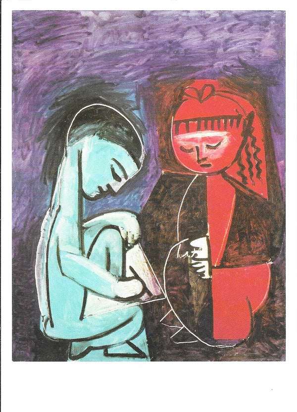 Deux Enfants, 1952 by Pablo Picasso - 4 X 6 Inches (10 Postcards) 