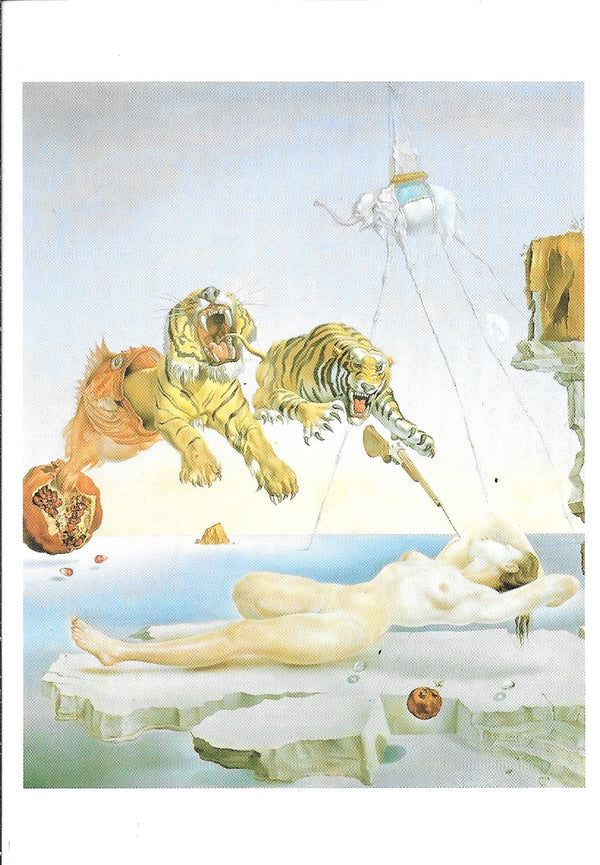 Dream Caused by a Bee Fight by Salvador Dali - 4 X 6 Inches (10 Postcards)