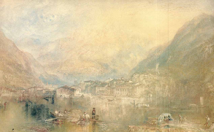 Brunnen, from the Lake of Lucerne, 1845 by Joseph Mallord William Turner - 11 X 18 Inches (Art Print)
