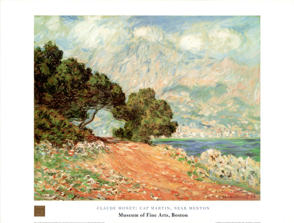 Cap Martin, Near Menton by Claude Monet - 24 X 32 Inches (Art Print)