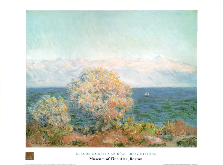 Cap d'Antibes, Mistral by Claude Monet - 24 X 32 Inches (Art Print)