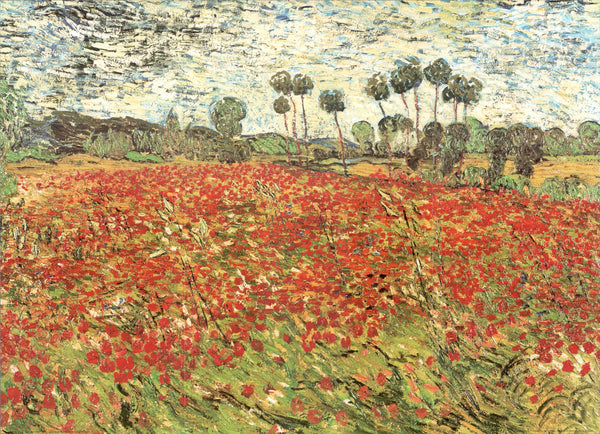 Field of Poppies by Vincent Van Gogh - 20 X 28 Inches (Art Print)