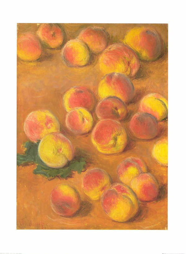 Peaches by Claude Monet - 24 X 32 Inches (Art Print)