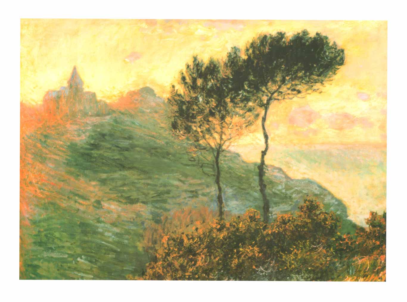The Church at Varengeville, 1882 by Claude Monet - 24 X 32" (Art Print ...