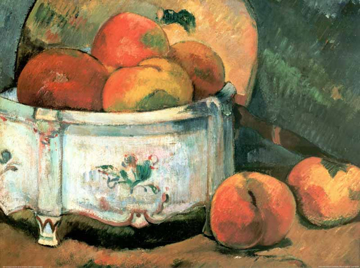 Still Life with Peaches, 1889 by Paul Gauguin - 24 X 32 Inches (Art Print)