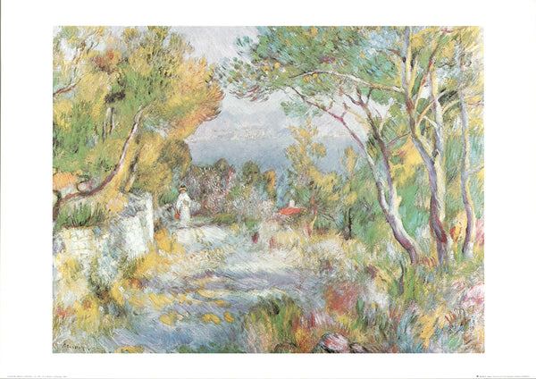 L'Estaque,1882 by Pierre Auguste Renoir - 20 X 28 Inches (Art Print)