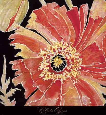 Oriental Poppy by Roberta Ahrens - 24 X 24 Inches (Art Print)