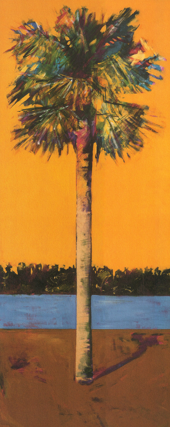 Healing Palm, Gold by Jim Draper - 8 X 20 Inches (Art Print)