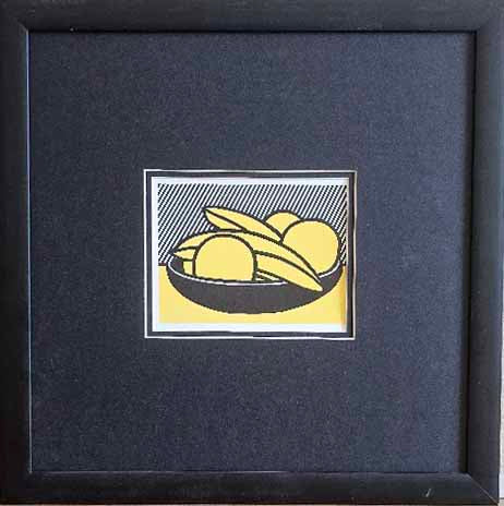 Bananas and Grapefruit, 1972 by Roy Lichtenstein - 13 X 13 Inches (Framed Lithograph Ready to Hang)