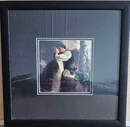Romeo and Juliet by Sir Frank Dicksee - 13 X 13 Inches (Framed Lithograph Ready to Hang)