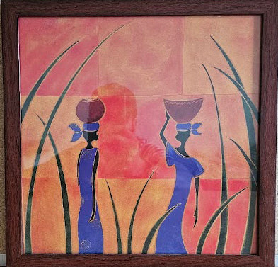 Untitled by Laly - 13 X 13 Inches (Framed Lithograph Ready to Hang)