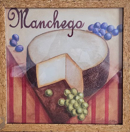 Manchego - 13 X 13 Inches (Framed Lithograph Ready to Hang)