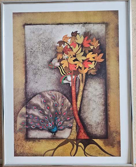 Un Éléphant pour Kris by Graciela Rodo Boulanger  - 15 X 19 Inches (Framed Lithograph Ready to Hang)