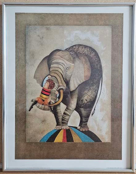 A Peacock for Sophie by Graciela Rodo Boulanger - 15 X 19 Inches (Framed Lithograph Ready to Hang)