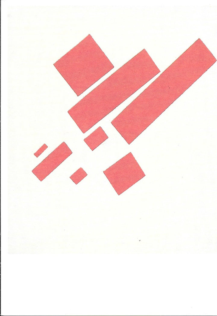 Eight Red Rectangles by Casimir Malevitch - 4 X 6 Inches (10 Postcards)