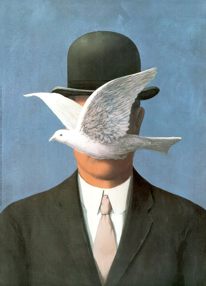 Man in Bowler Hat, 1964 by René Magritte - 20 X 28 Inches (Art Print)
