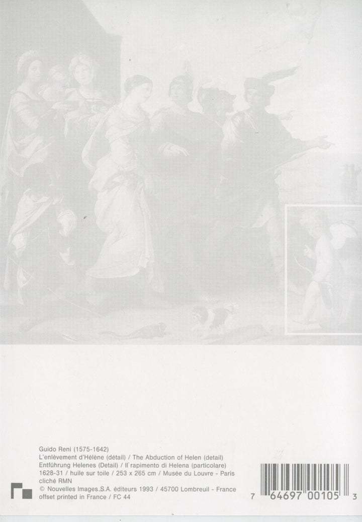L'enlèvement d'Hélène by Guido Reni - 4 X 6 Inches (10 Postcards)