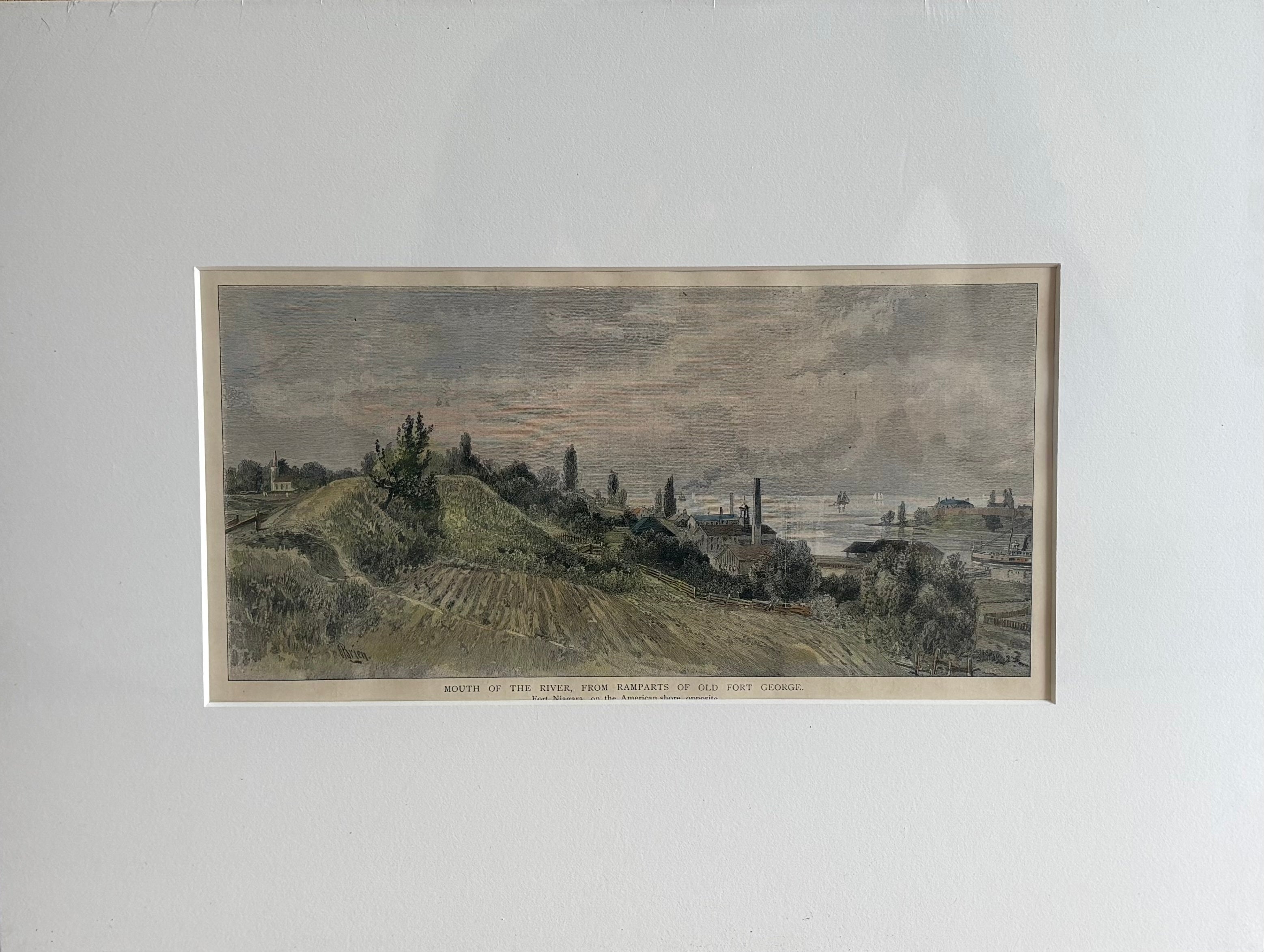 Mouth of the river, from ramparts of old Fort George. Fort Niagara on ...