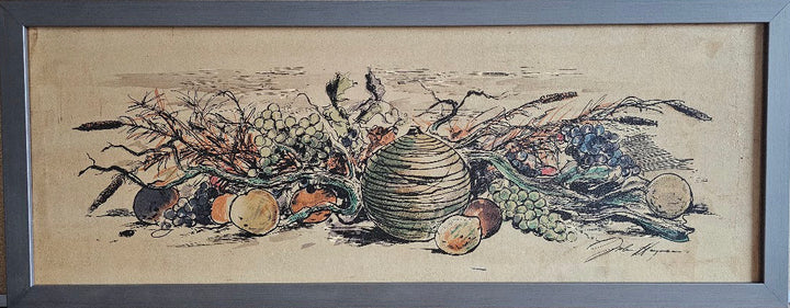 Vegeteball by John Haymson - 14 x 36 inches (Framed Giclee on Masonite Ready to Hang)