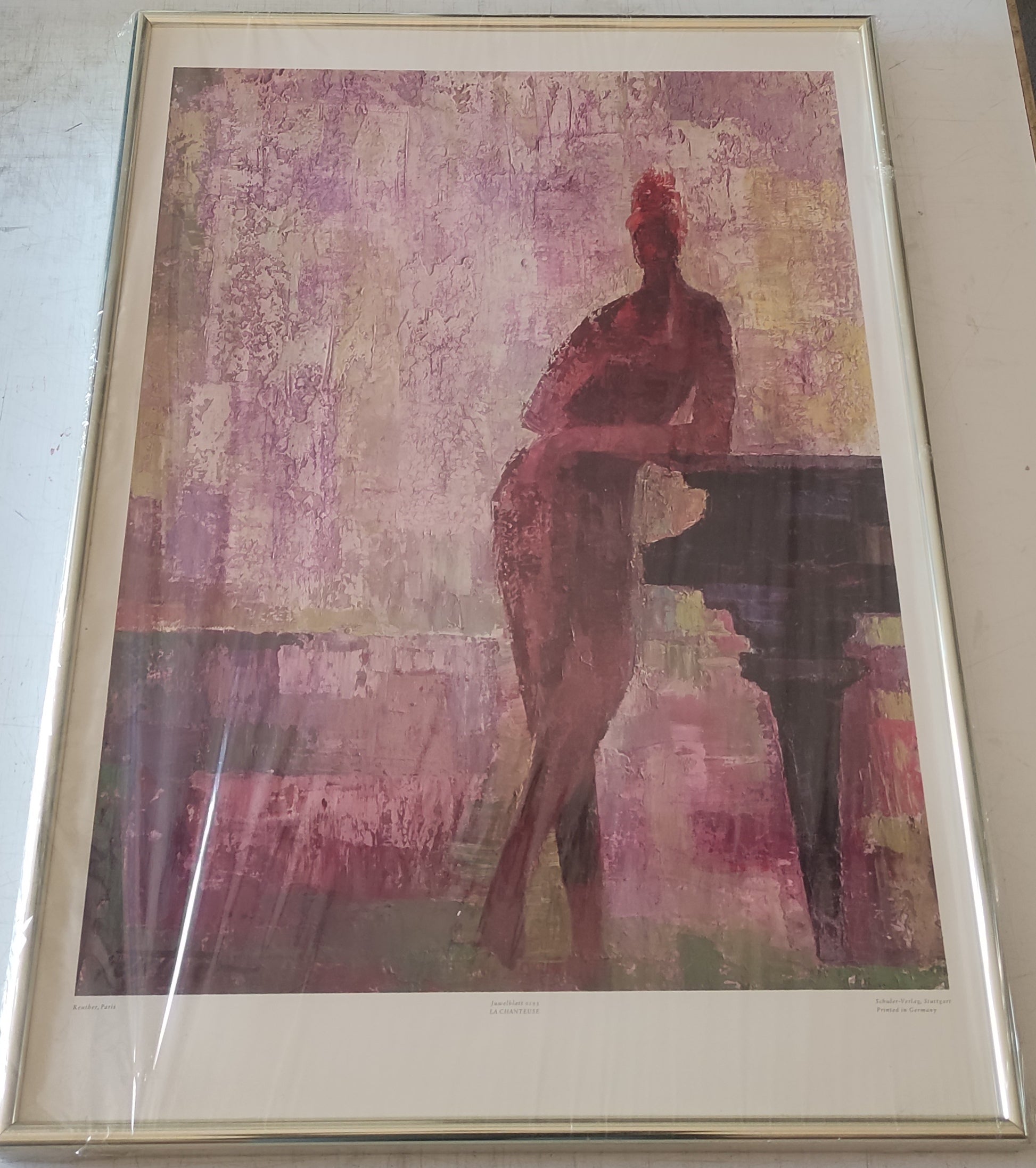 La Chanteuse by Wolf Reuther - 24 X 34 Inches (Framed Laminate