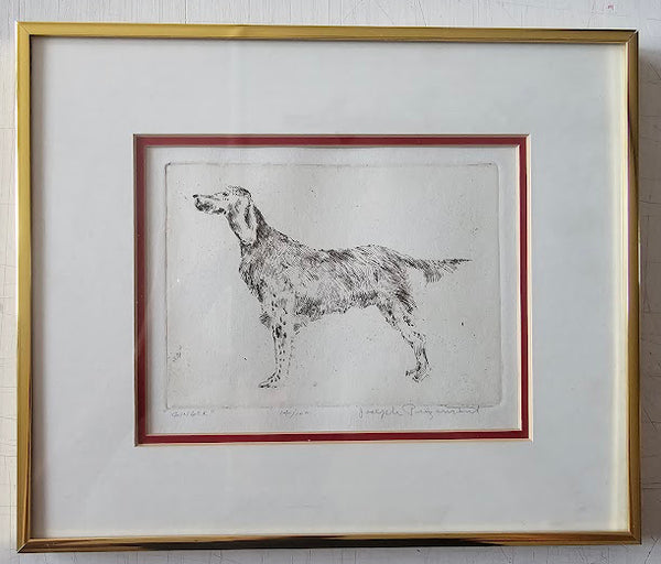 Ginger by Joseph Prezament - 10 X 12 Inches  (Framed Etching Numbered & Signed) 14/100