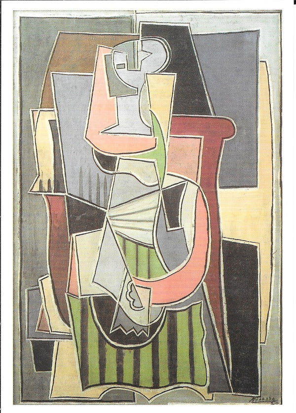 Femme au tablier, 1920 by Pablo Picasso - 4 X 6 Inches (10 Postcards)