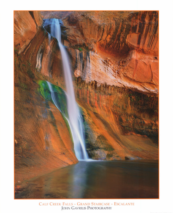 Calf Creek Falls - Grand Staircase - Escalante by John Gavrilis - 24 X 30 Inches (Art Print)