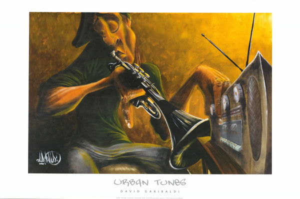 Urban Tunes by David Garibaldi - 24 X 36 Inches (Art Print)