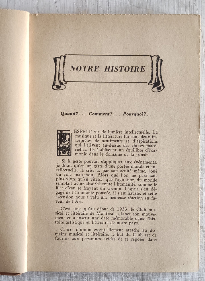 Huit Conférences :  Saison Artistique 1947-1948 by Gérard Gamache (Vintage Softcover Book 1948)