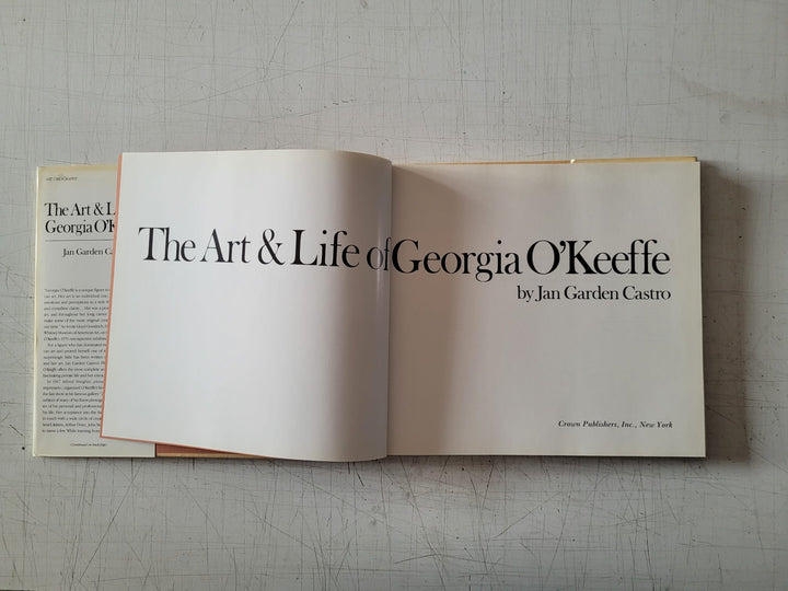 The Art & Life of Georgia O’Keeffe by Jan Garden Castro (Vintage Hardcover Book 1985)