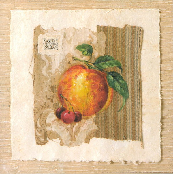 American Peach by Pamela Gladding - 16 X 16 Inches (Art Print)