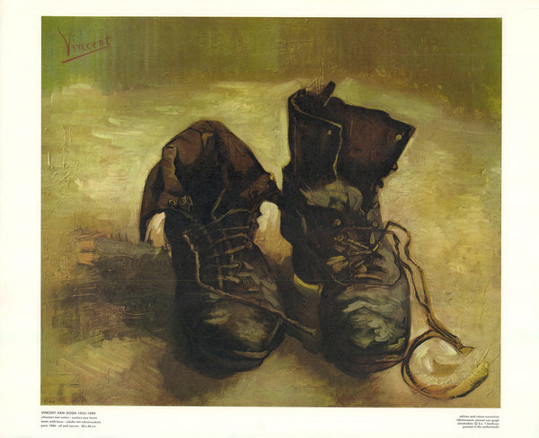 Souliers aux Lacets by Vincent Van Gogh - 16 X 20 Inches (Art Print)
