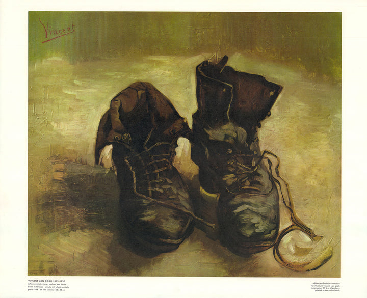 Souliers aux Lacets by Vincent Van Gogh - 16 X 20 Inches (Art Print)