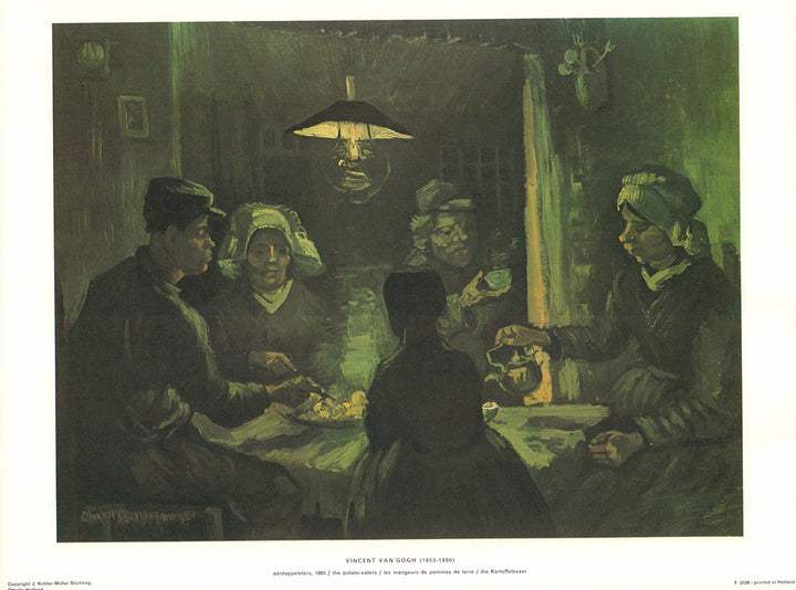 Les Mangeurs de Pomme de Terre 1885 by Vincent Van Gogh - 13 X 16 Inches (Art Print)