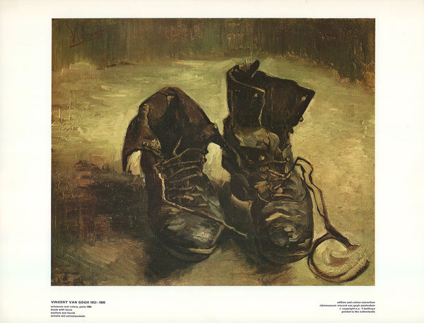 Souliers aux Lacets 1886 by Vincent Van Gogh - 13 X 17 Inches (Art Print)