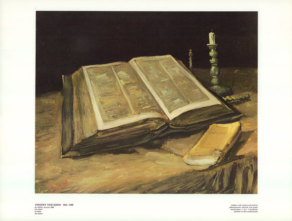 La Bible 1885 by Vincent Van Gogh - 13 X 17 Inches (Art Print)