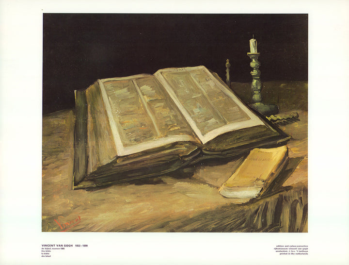 La Bible 1885 by Vincent Van Gogh - 13 X 17 Inches (Art Print)