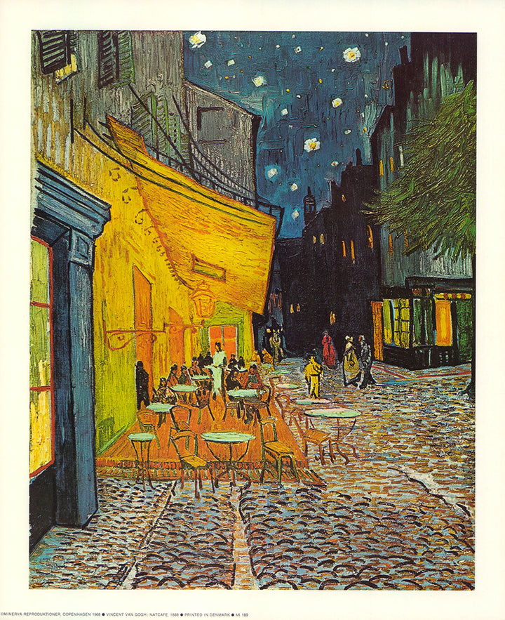 Cafe Terrace at Night, 1888 by Vincent Van Gogh - 12 X 14 Inches (Art Print)