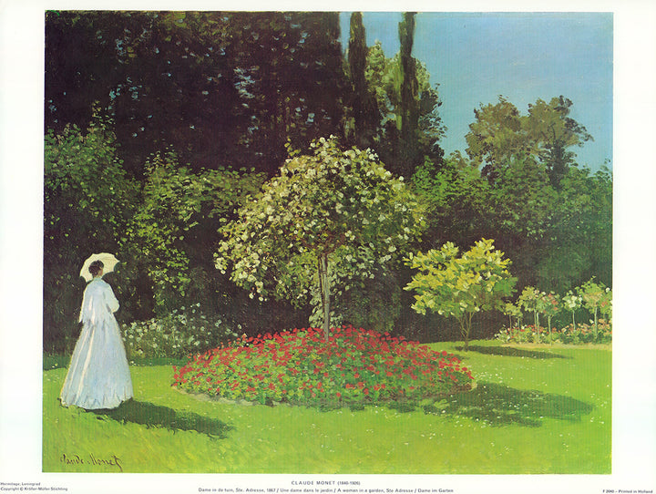 Une Dame dans un Jardin 1867 by Claude Monet - 12 X 16 Inches (Art Pri Artistica Fine Art Une Dame dans un Jardin 1867 by Claude Monet - 12 X 16 Inches (Art Pri Artistica Fine Art
