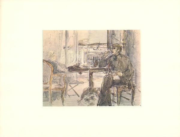 Seaside Villa by Edouard Manet - 14 X 18 Inches (Offset Lithograph with Matte Fine Art Print)