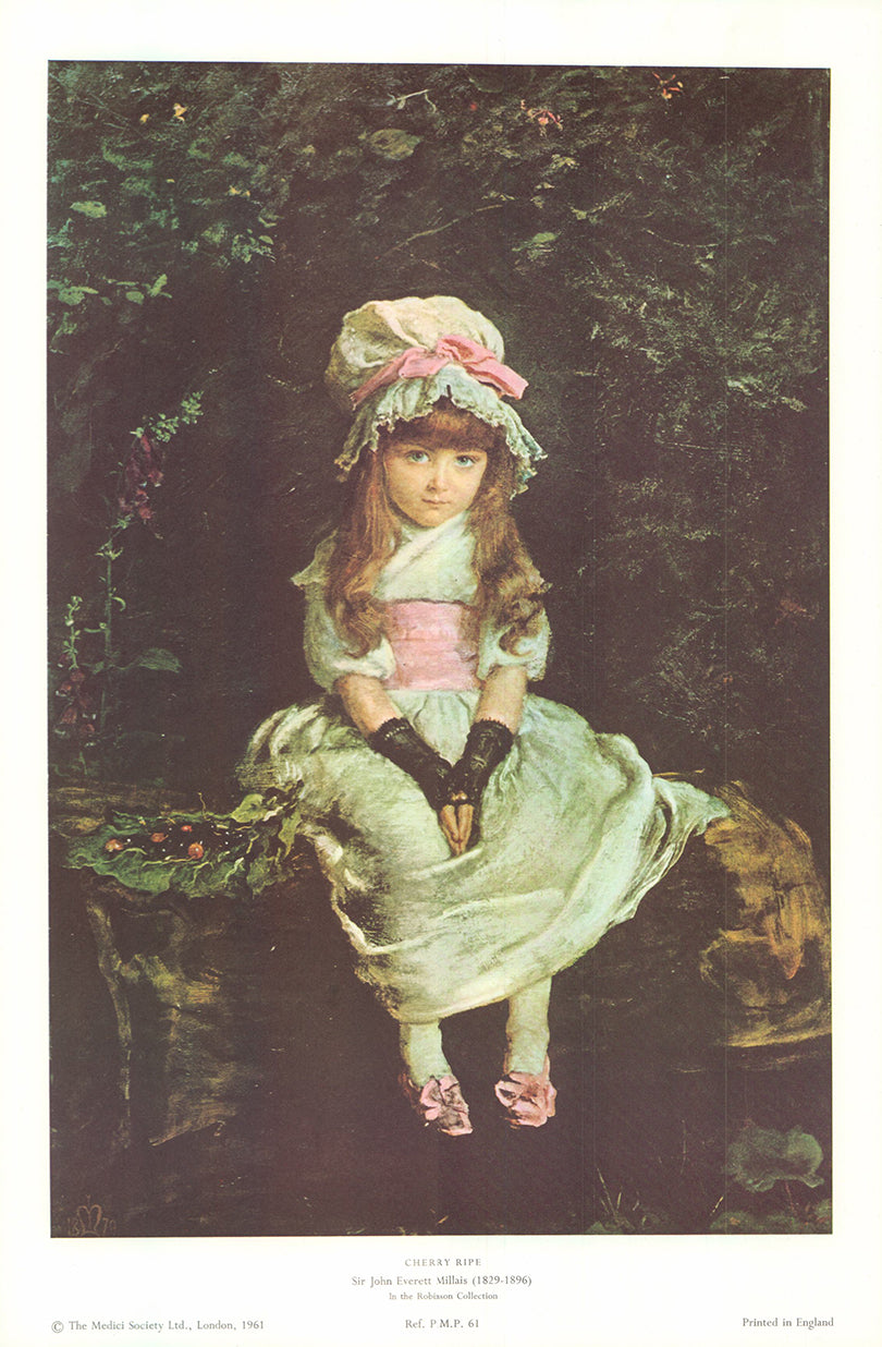 Cherry Ripe by Sir John Everett Millais - 12 X 18 Inches (Art