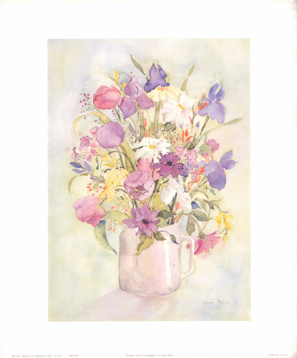 Supreme Floral Arrangement by Sarah Malin - 10 X 12 Inches (Art Print)