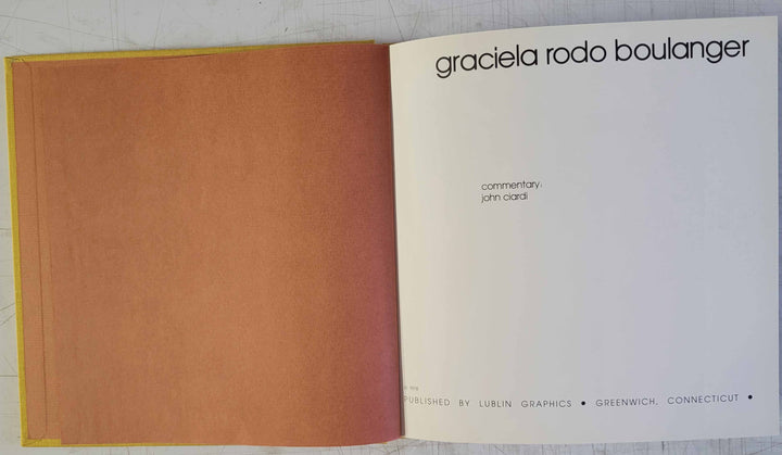 1978 “Graciela Rodo Boulanger” Hardcover Book / Vintage Fine Art Bolivian Lublin Graphics