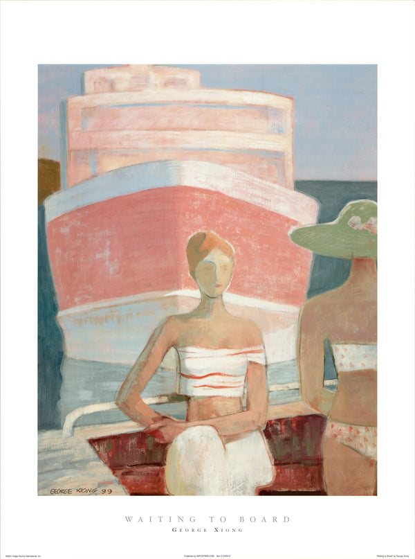 Waiting to board by George Xiong - 24 X 32 Inches (Art Print)