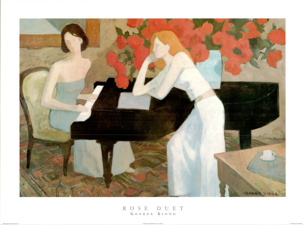Rose duet by George Xiong - 24 X 32 Inches (Art Print)