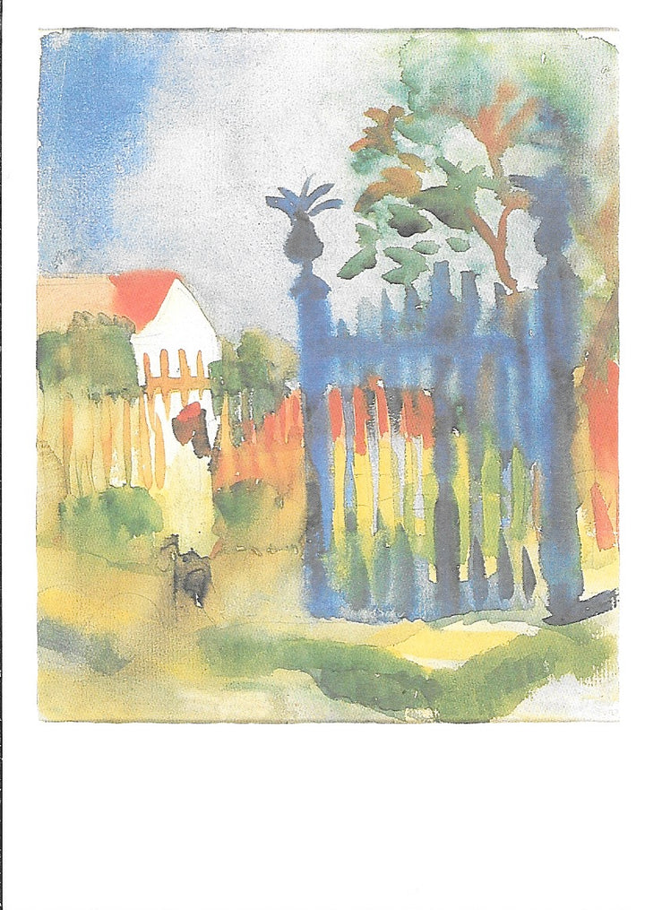 Garden's Gate, 1914 by August Macke - 4 X 6 Inches (10 Postcards)